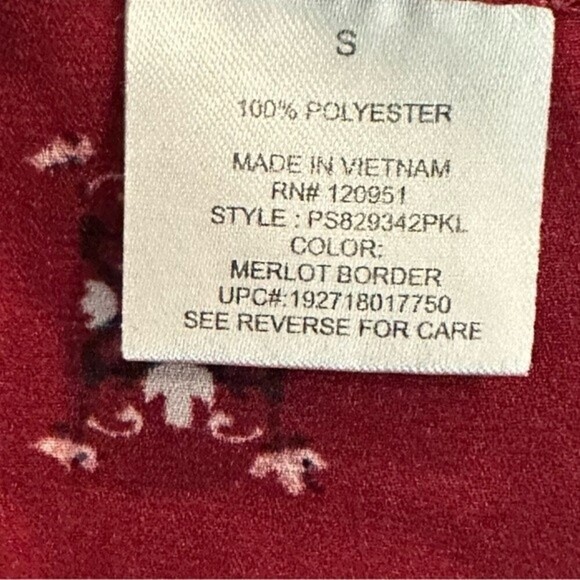 Pink Republic Three-Quarter Sleeve Medallion Mixed Print Multicolor Size S Top - Picture 15 of 15